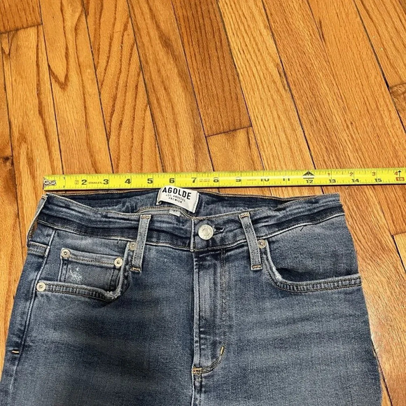 AGOLDE‎ Sophie Raw Hem High Rise Crop Skinny Jeans Size 27 - Picture 9 of 9